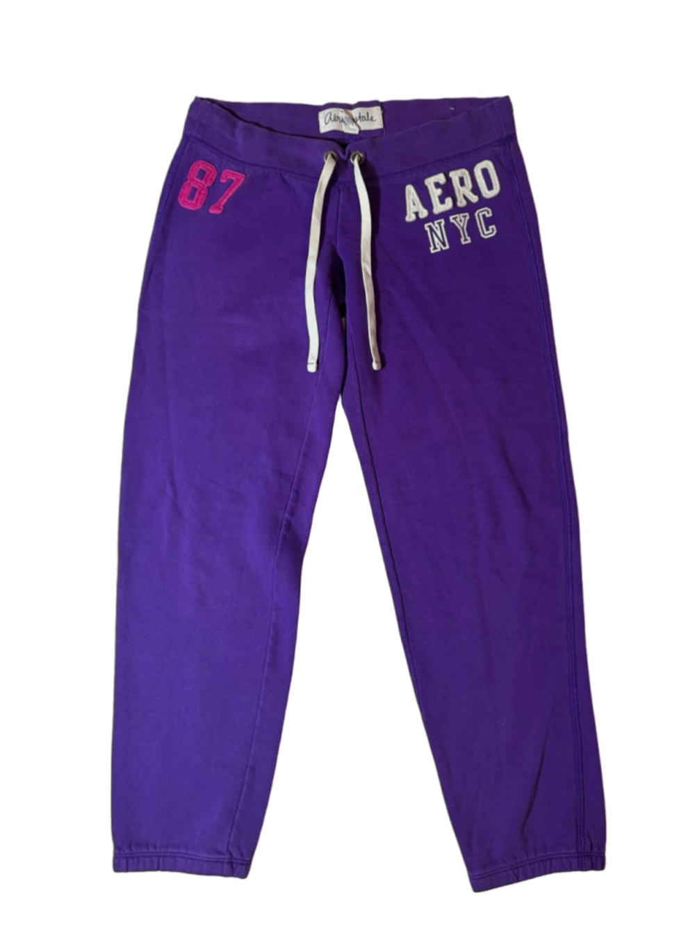 Y2K Aeropostale Aero 87 NYC Low Rise Purple Sweatpants Women’s XS